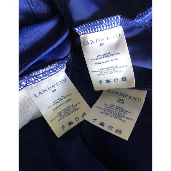 Land’s End 3-piece swim outfit Tankini, skort and rash guard size 8 petite - Picture 12 of 12